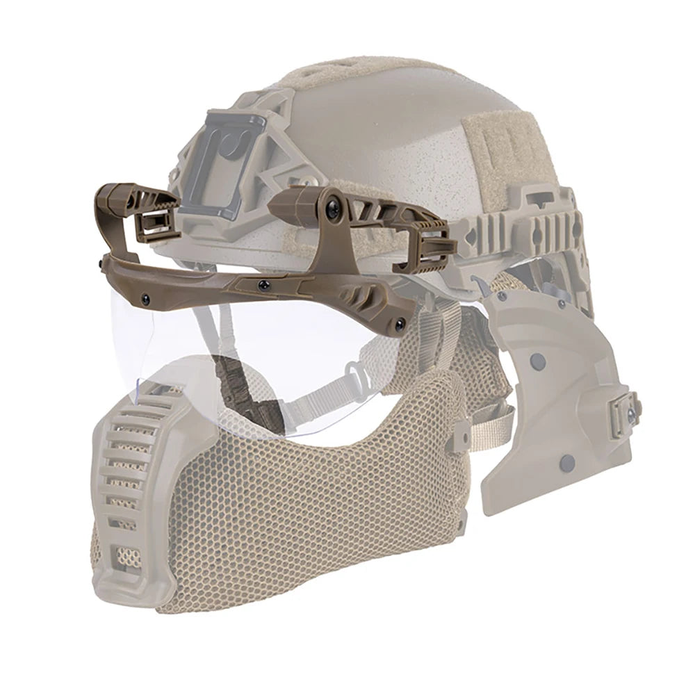 EX Wendy Helmet Ballistic Visor Tactical Goggles Anti-Fog Lens Protective Mask for 3.0 Helmet Guide