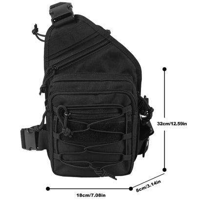 900D Nylon Tactical Sling & Leg Bag Quick Release Buckle Hook&Loop Panel Concealed Carry Handgun Holster For Shooting Hunting