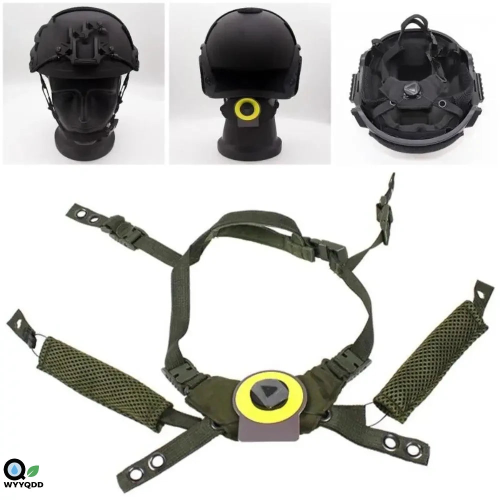 Tactical Helmet Strap Adjustable Chin Strap Inner Suspension System with Bolts and Screws for Tactical Fast Airsoft Helmets