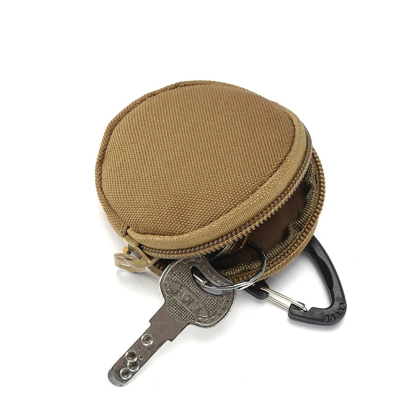 Tactical EDC Key Wallet Pocket Outdoor Sports Earphone Case MOLLE Mini Hanging Bag Usb Cable U-Disk Coin Storage Bag