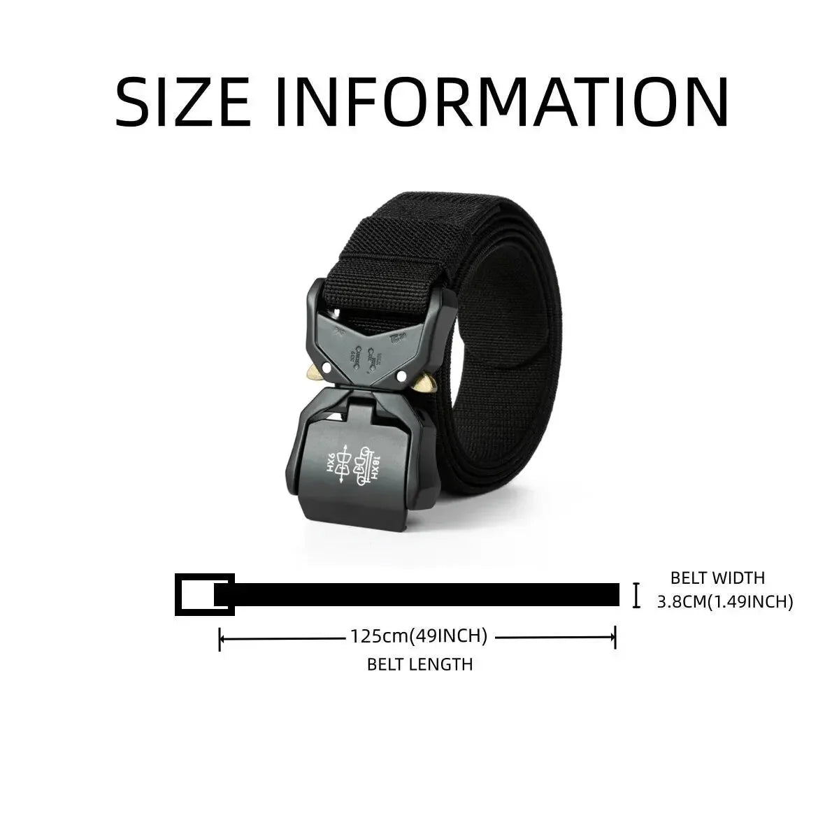 2026 New Tactical Belt Buckle Quick Release Elastic Belt Casual Tooling Training Belt Men's Trousers Belt