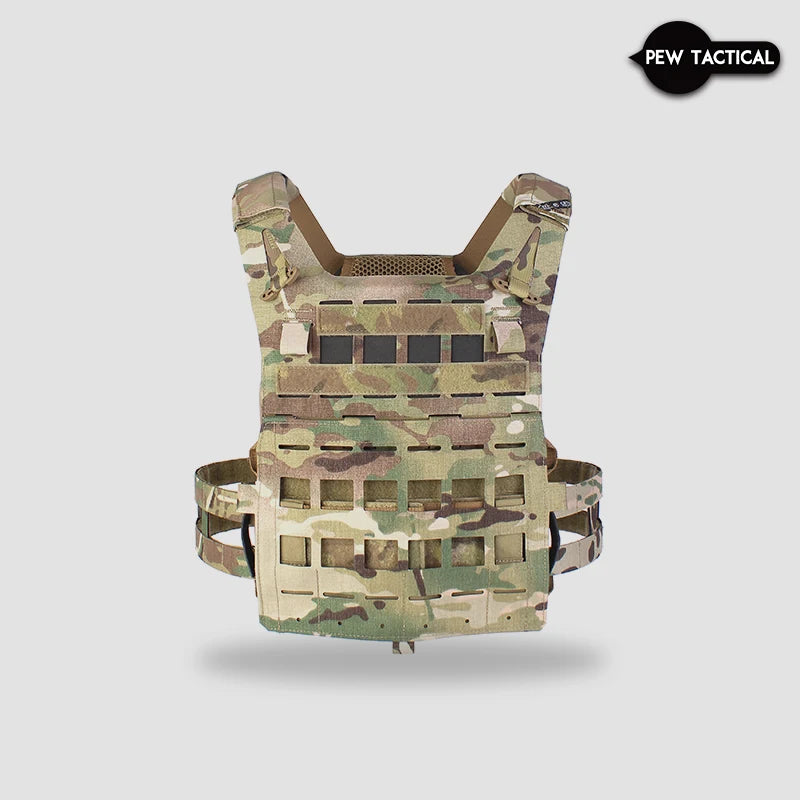 PEW TACTICAL SPC Light Weight PLATE CARRIER AIRLITE Laser Cut Molle Training Vest Airsoft VT08