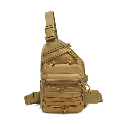 Tactical Shoulder Bag for Gun Concealed Carry Pistol Bag Crossbody Chest Pack Small Sling Backpack Quick Access Gun Holster Bag