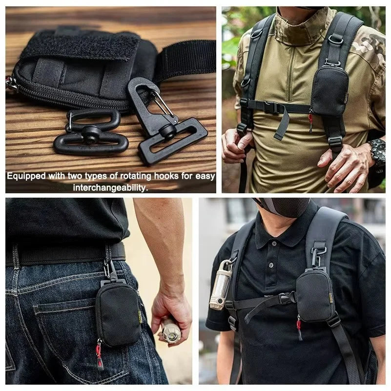 Outdoor Cycling Water Bottle Pouch Tactical Molle Holder Storage Bag Foldable Mesh Water Bottle Sleeve Bag for Backpack Belt