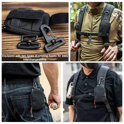 Outdoor Cycling Water Bottle Pouch Tactical Molle Holder Storage Bag Foldable Mesh Water Bottle Sleeve Bag for Backpack Belt