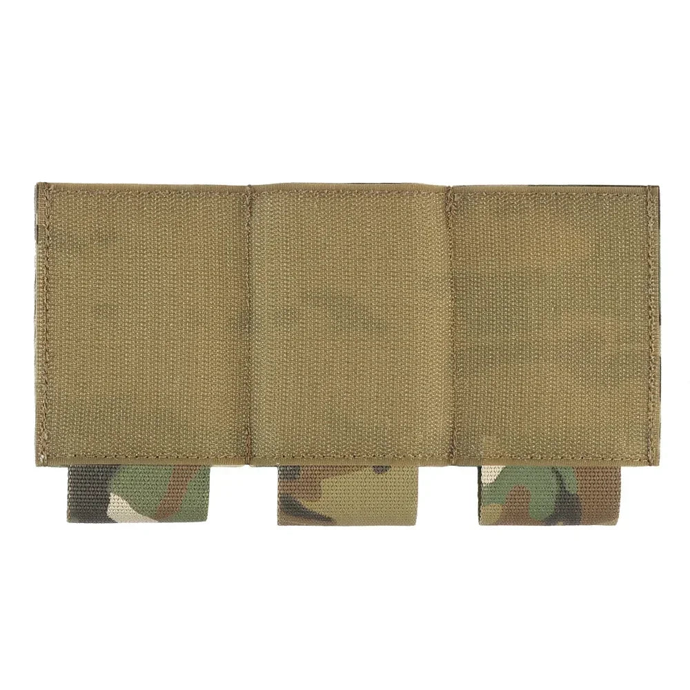 Camo 5.56/7.62 Triple Mag Pouch Elastic Hook and Loop Tactical Triple Magazine Pouch