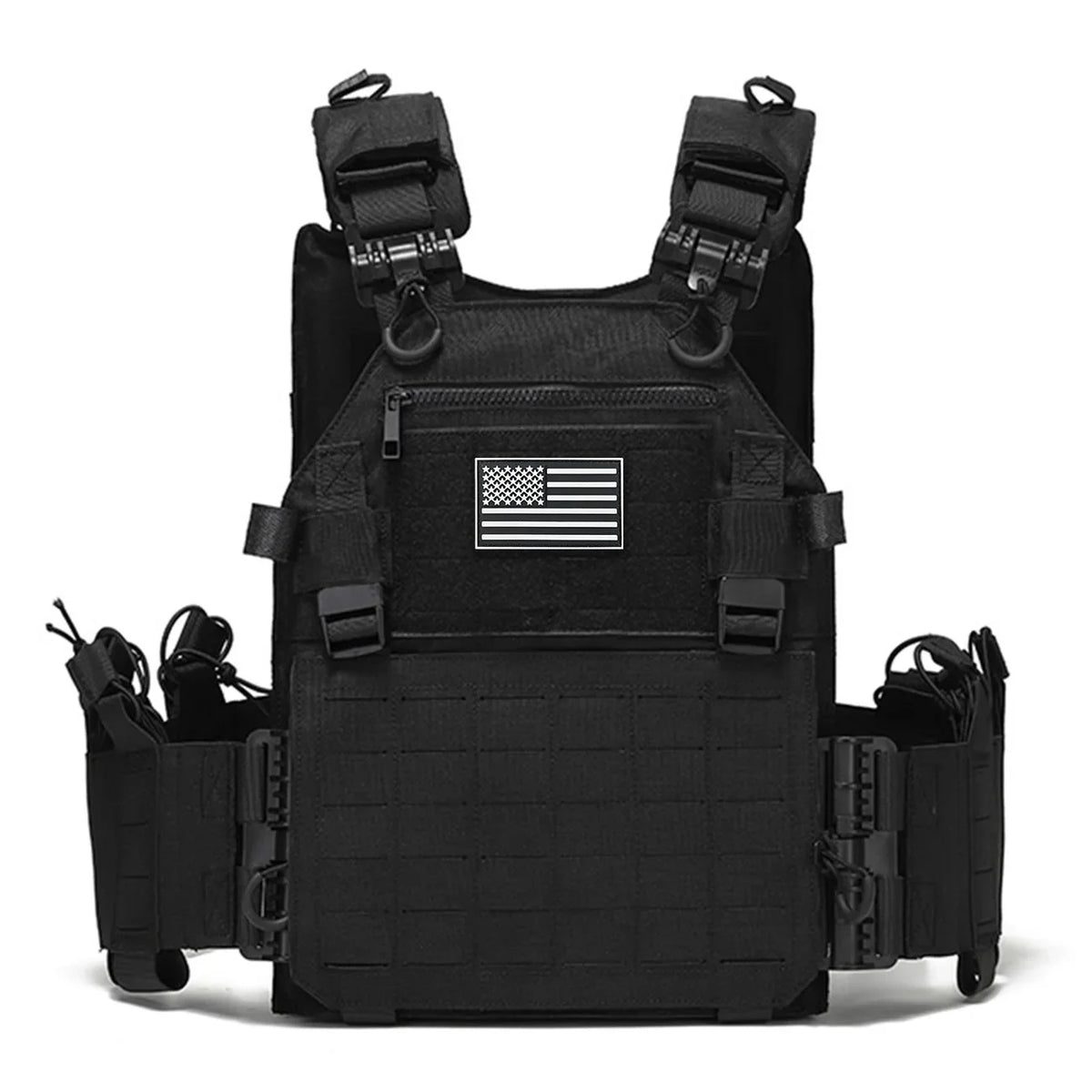 VL Quick release hunting vest with chest zipper anti-theft bag MOLLE modular expansion breathable elastic vest