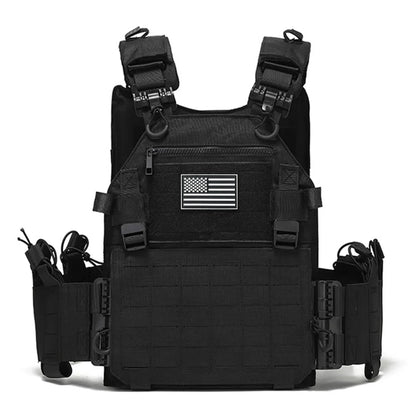 VL Quick release hunting vest with chest zipper anti-theft bag MOLLE modular expansion breathable elastic vest