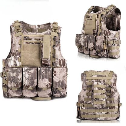 Children's Combat Camouflage Vest, Kids Airsoft Vests, Outdoor Paintball, Tactical Waistcoat Boys, Girl, Sniper Uniform