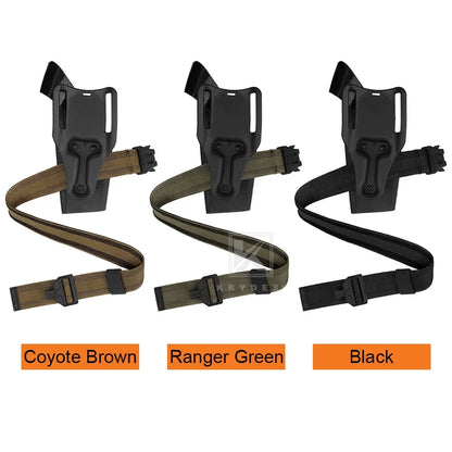 KRYDEX Tactical Leg Strap Magnet Quick Release Buckle 1.5" Elastic Thigh Strap Drop Holster