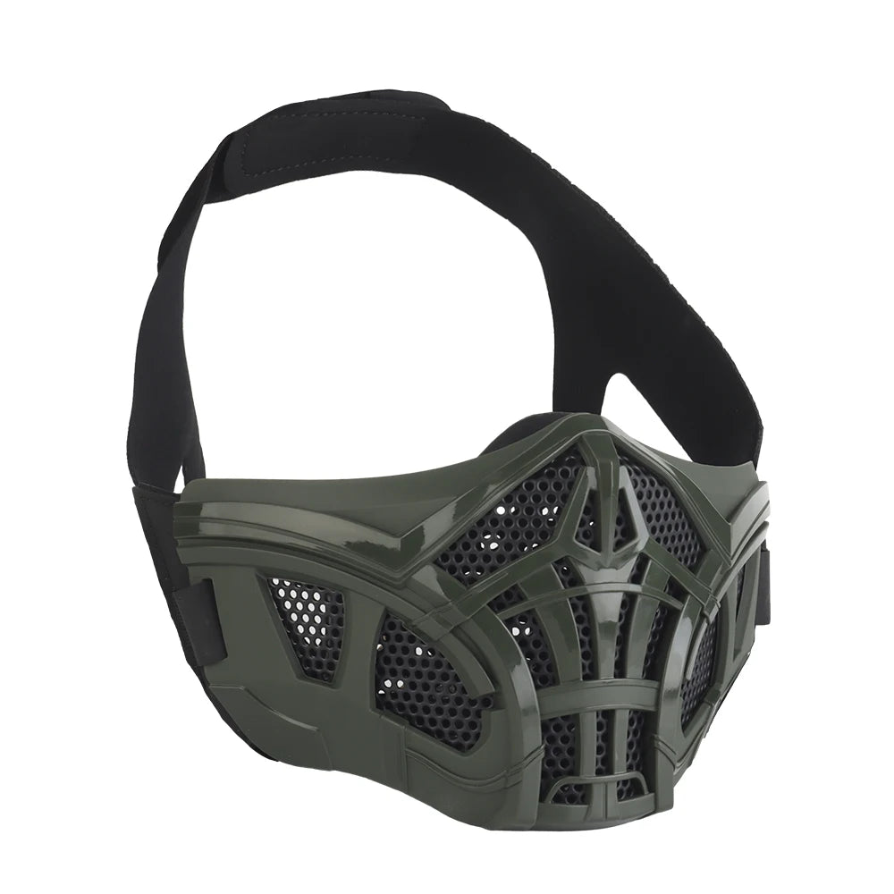 Scorpion Masks Tactical Hunting Paintball Airsoft CS Fight Half Masks Inner Silicone Breathable Halloween Part Cosplay Props