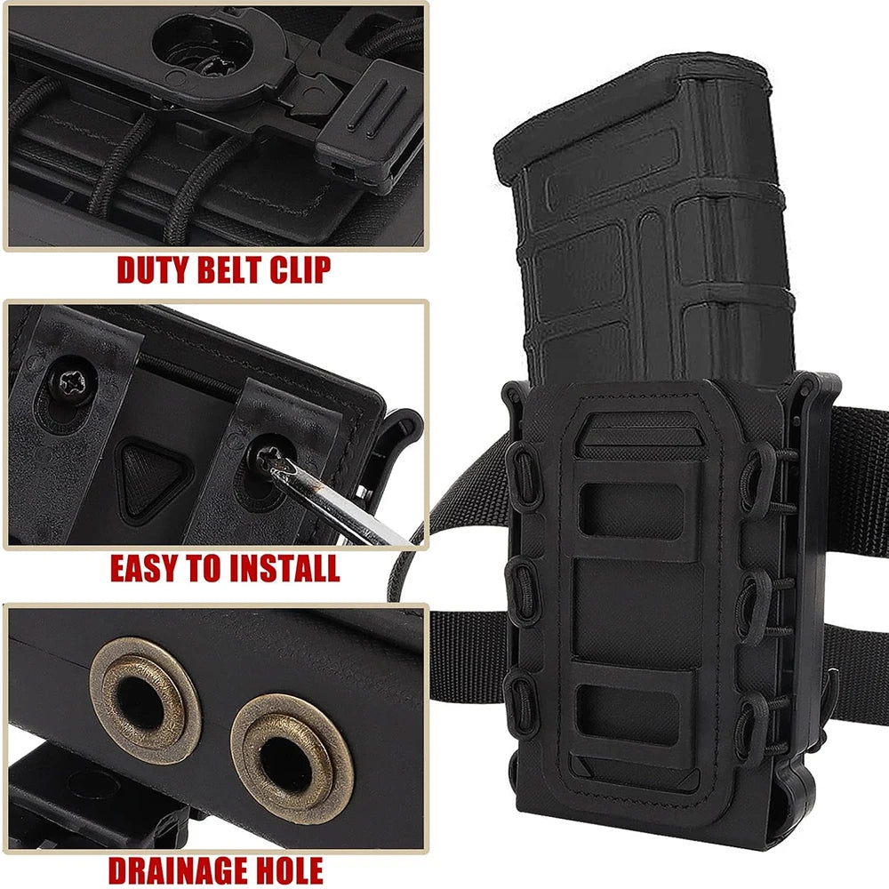 Tactical Magazine Pouch Molle for Ar15 M4 5.56 7.62 Fast Mag Pouch Rifle Pistol Magazine Holder Gun Hunting Airsoft Accessories