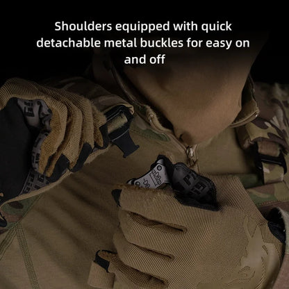 V5 PC Quick Dismantling Tactical Vest with Triple Pack Built in Clipper and Multi Functional MOLLE Outdoor Hunting Equipment