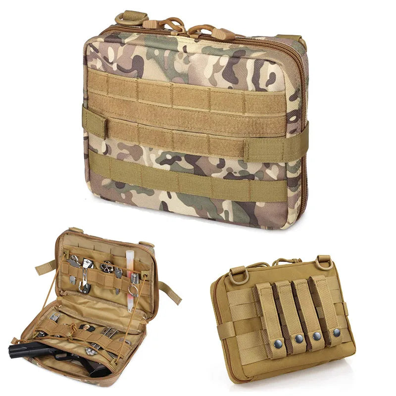 600D Tactical Waist Bag Waterproof Canvas Pouch for Outdoor Sports Cycling EDC Tool Phone Storage New Fishing Bags