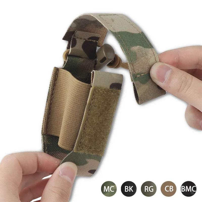 MOLLE Panel Multifunctional Camouflage Grenade Pouch for M67 Grenades, Flashbangs, Smoke Grenades, and Throwable Devices Storage