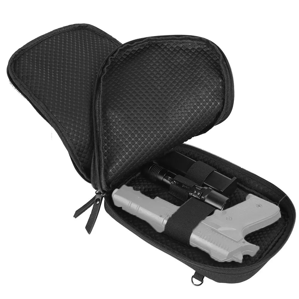 Tactical Gun Bag Concealed Carry Handgun Bag Shoulder Strap Bag Cartridge Storage EDC Case with Gun Holster for Hunting Camping