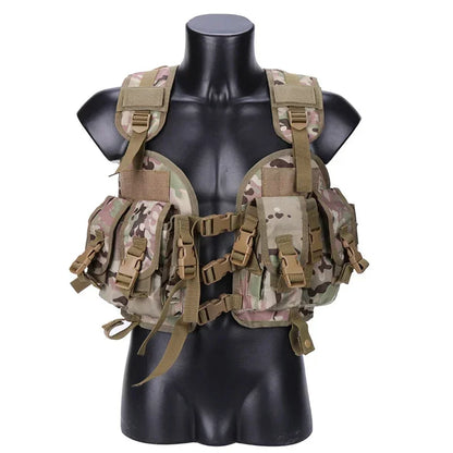 Tactical Seal Vest Camouflage Combat Vest Airsoft Paintball Body Armor For Hunting War Game Airsoft Outdoor Sport With Water Bag