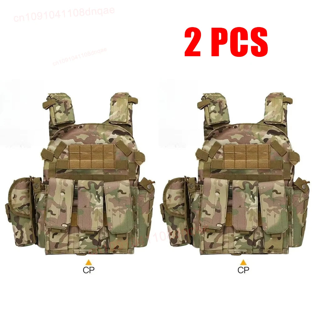 Child Bulletproof Vest Camouflage Tactical Body Armor Level III Breathable Multi Functional 6094 Vest Stab Proof