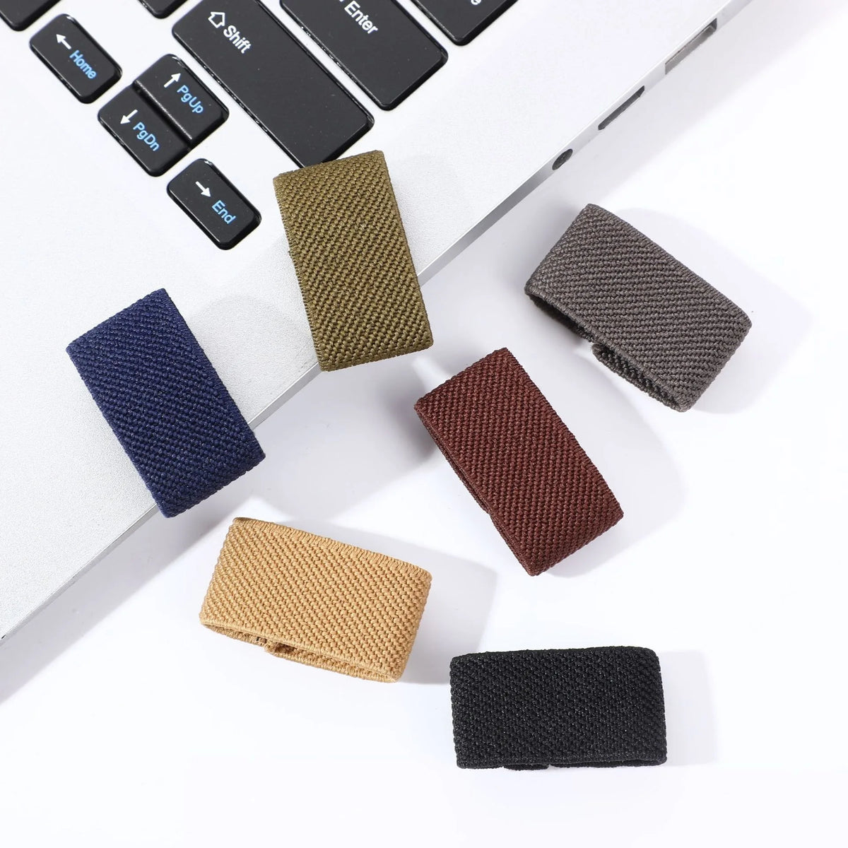 10 Pcs Elastic Belt Loop Holder Durable Belt Keepers Tactically Belt Holder Retainers Band Organizers for Service Belt