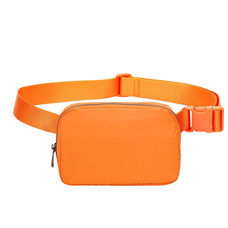 New Sports Waist Packs Nylon Waterproof Chest Bag Outdoor Sports Running Phone Pouch Versatile Crossbody Bag for Men and Women