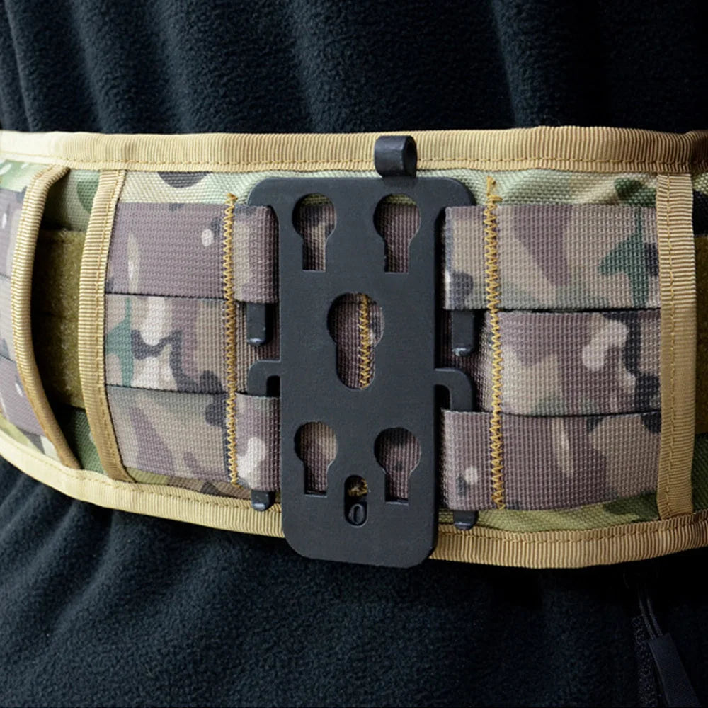 VULPO New Style Tactical Molle Attachment Plate Molle Adapter Platform For Molle Pouch Molle Mag Pouch, MOLLE Backpack and More