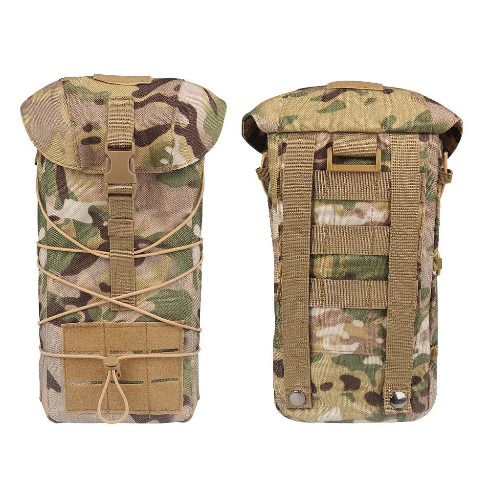 Tactical Vest Waist Bag Double Mag Pouch Adjustable Lightweight Outdoor Hiking Clothing and Sundries Storage Fanny Pack Backpack