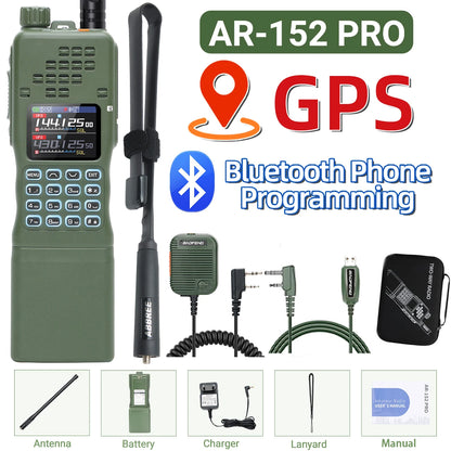 Baofeng AR 152 PRO GPS Ham Radio High Powerful CS Tactical Game Walkie Talkie Long Range Upgraded AR-152 Portable Two Way Radio