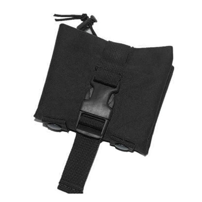 Tactical Dump Pouch Waist Folding Dump Bag Roll-Up Drawstring Utility Tool Storage Pack Hunting Accessories Molle Tool Bag