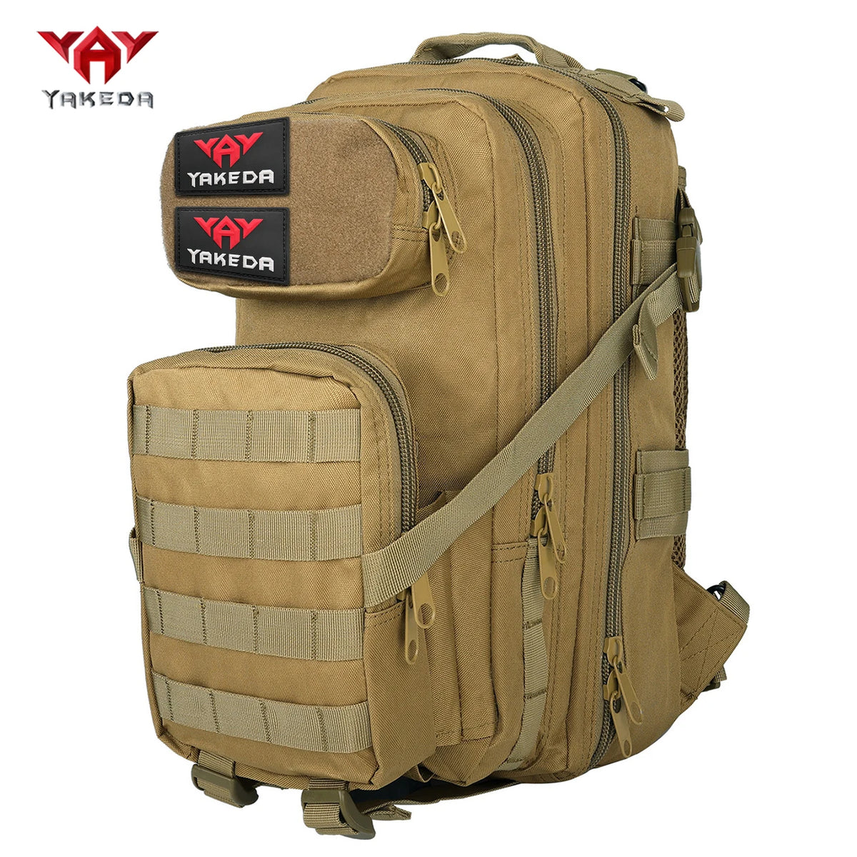 YAKEDA 30L multifunctional outdoor backpack with large capacity and multi compartment design, adjustable chest buckle