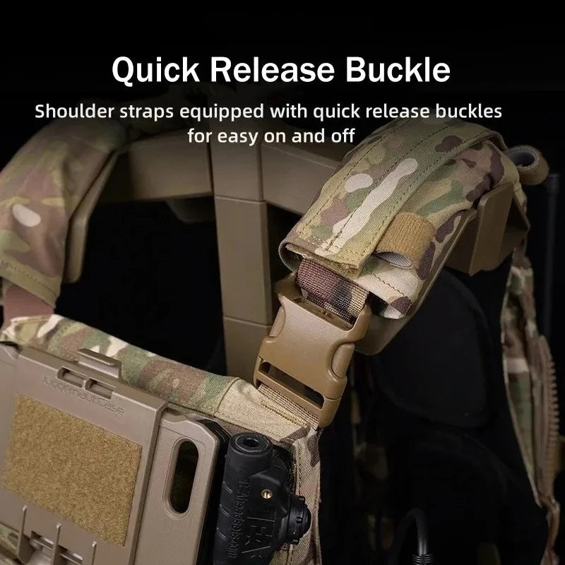 Tactical Vest Plate Carrier Set AVS MBAV Adaptive Modular Quick Release Comfortable MOLLE Airsoft Training Hunting Combat Vests