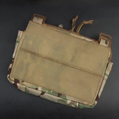 Tactical DOPE Front Flap Ferro Hunting Vest Plate Carrier Insert Kangaroo Pouch G-hook Attachment Paintball Airsoft Magazine Bag