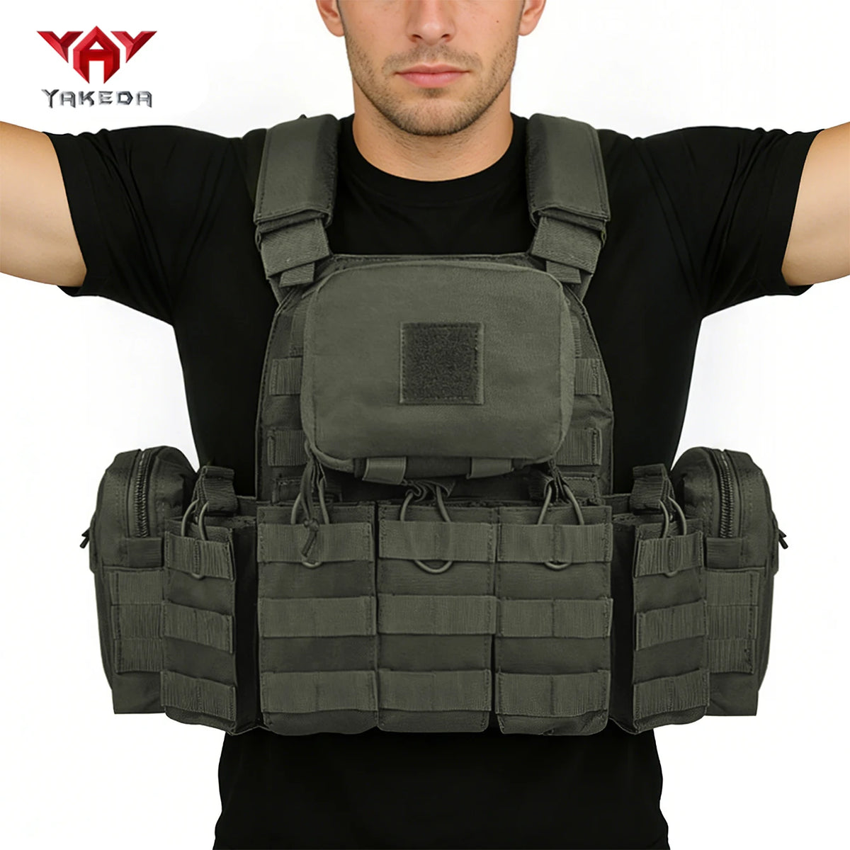 YAKEDA multifunctional lightweight full set with adjustable and freely expandable accessories outdoor hunting vest