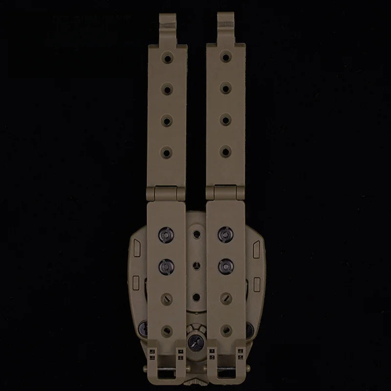 360 Degree Rotatable MOLLE Adapter Mount Tactical Gear Belt Attachment Bracket for Vest Waist Belt Outdoor Equipment