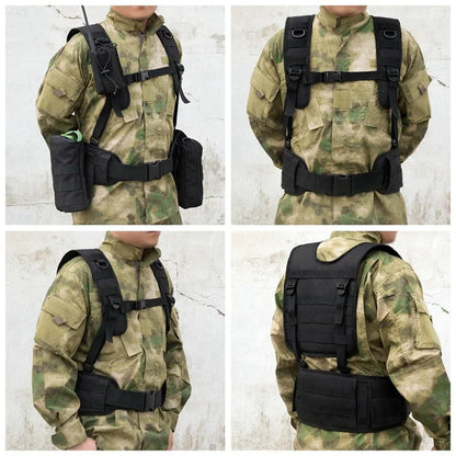 Detachable Tactical Vest Molle Chest Rig Airsoft Waist Belt Duty Belt Army Paintball Equipment Outdoor Hunting Vest