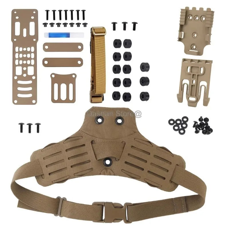 Tactical Holster Combination Adapter MHA QLS Side Kit Thigh Drop Leg Tactical Quick Pull Molle Hunting Comfortable Airsoft Gear