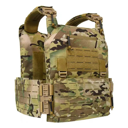  Lightweight Tactical Plate Carrier - Abrasion & Tear-Resistant Fabric, Dual-Purpose for Daily Protection & Tactical Drills