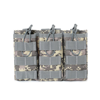 Tactical Triple Molle Magazine Pouches Airsoft AK 7.62 5.56mm M4 AR 15 Rifle Mag Bag Hunting Vest Accessories
