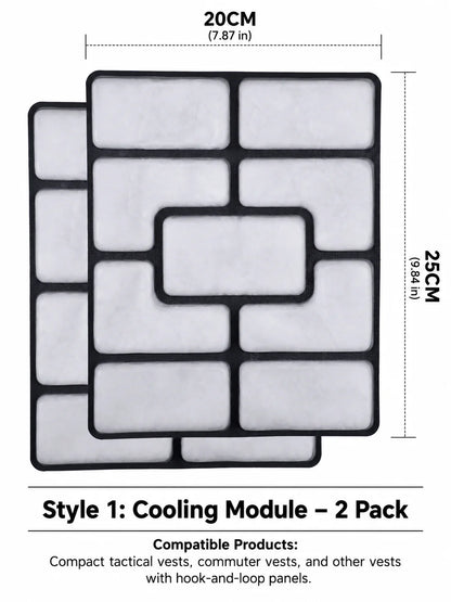 Tactical Vest Cooling Pad – Outdoor Work Heatstroke Prevention and Cooling Device Refrigerated Ice Pack, Summer Physical Coolin
