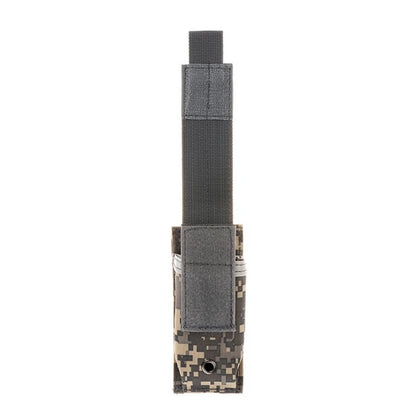 Tactical 9mm Molle Single Pouch Single Pistol Magazine Pouch Outdoor Flashlight Pouch Torch Holder Mag Bag Hunting Knife Holster