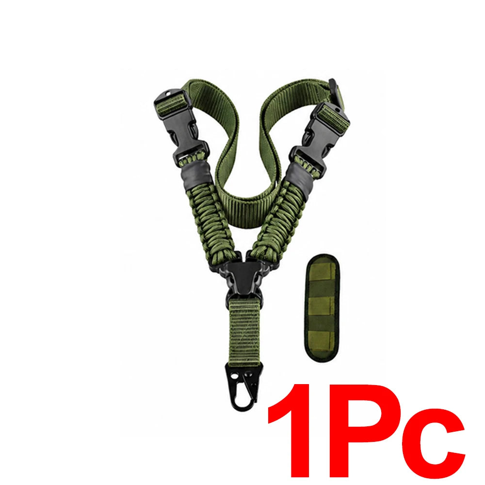 Single Point Sling Tactical Sling Adjustable Multifunctional Wear Resistant Nylon Shoulder Strap Outdoor Sports Hunting Harness