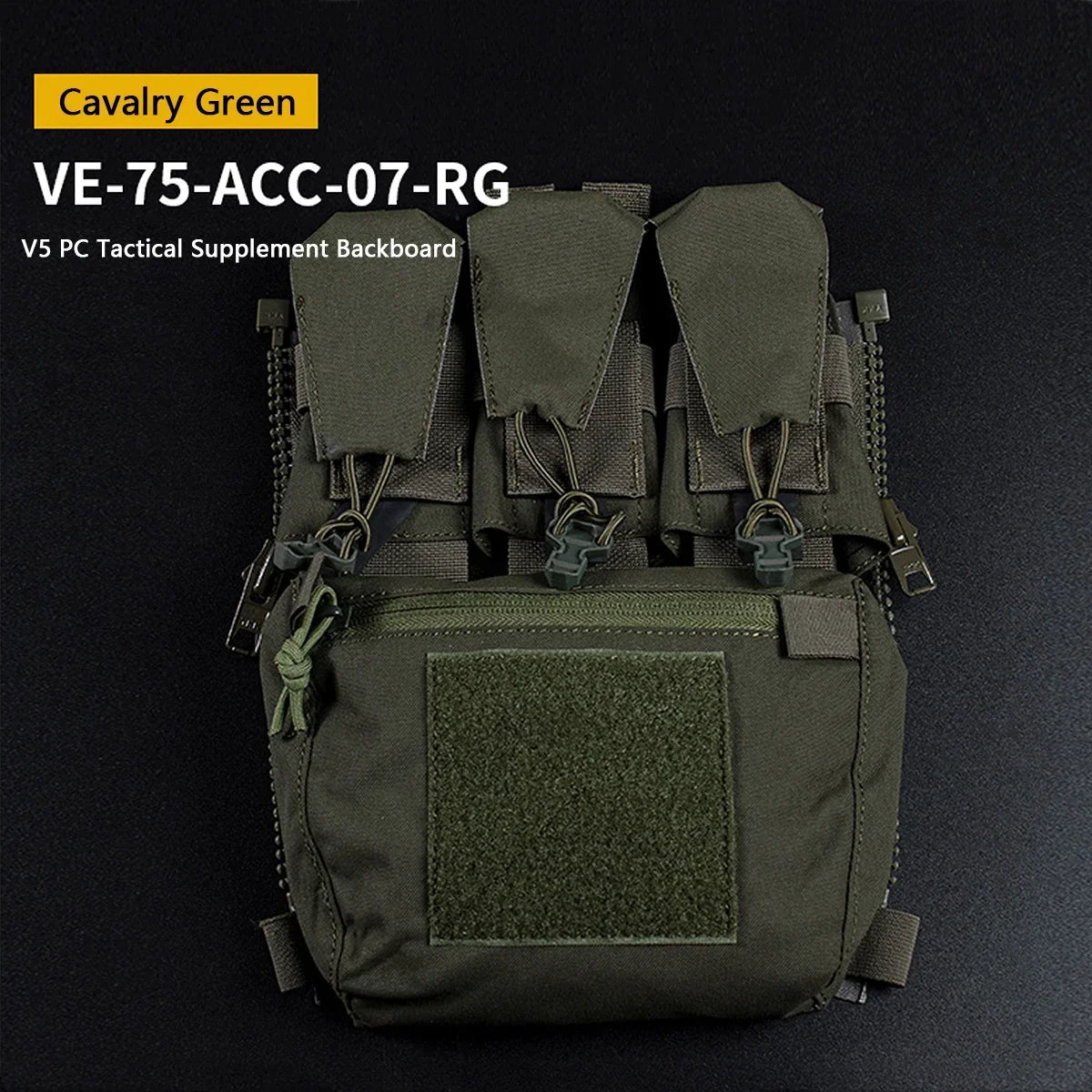 Assault Adapt Banger Back Panel Zip On Rear Pack Tactical Vest GP Pouch FCPC V5 Plate Carrier Accessories Bag  Multitools Pocket