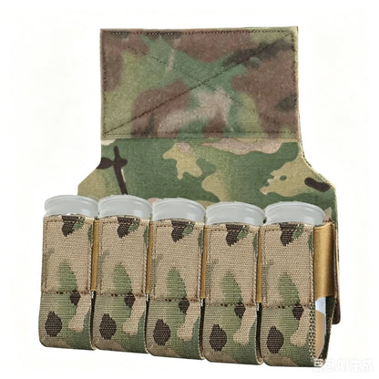 M203 Grenade Sub Pouch 5 Round 40MM Banger Hanger Chest Rig Abdominal Tactical Vest Plate Carrier Accessories