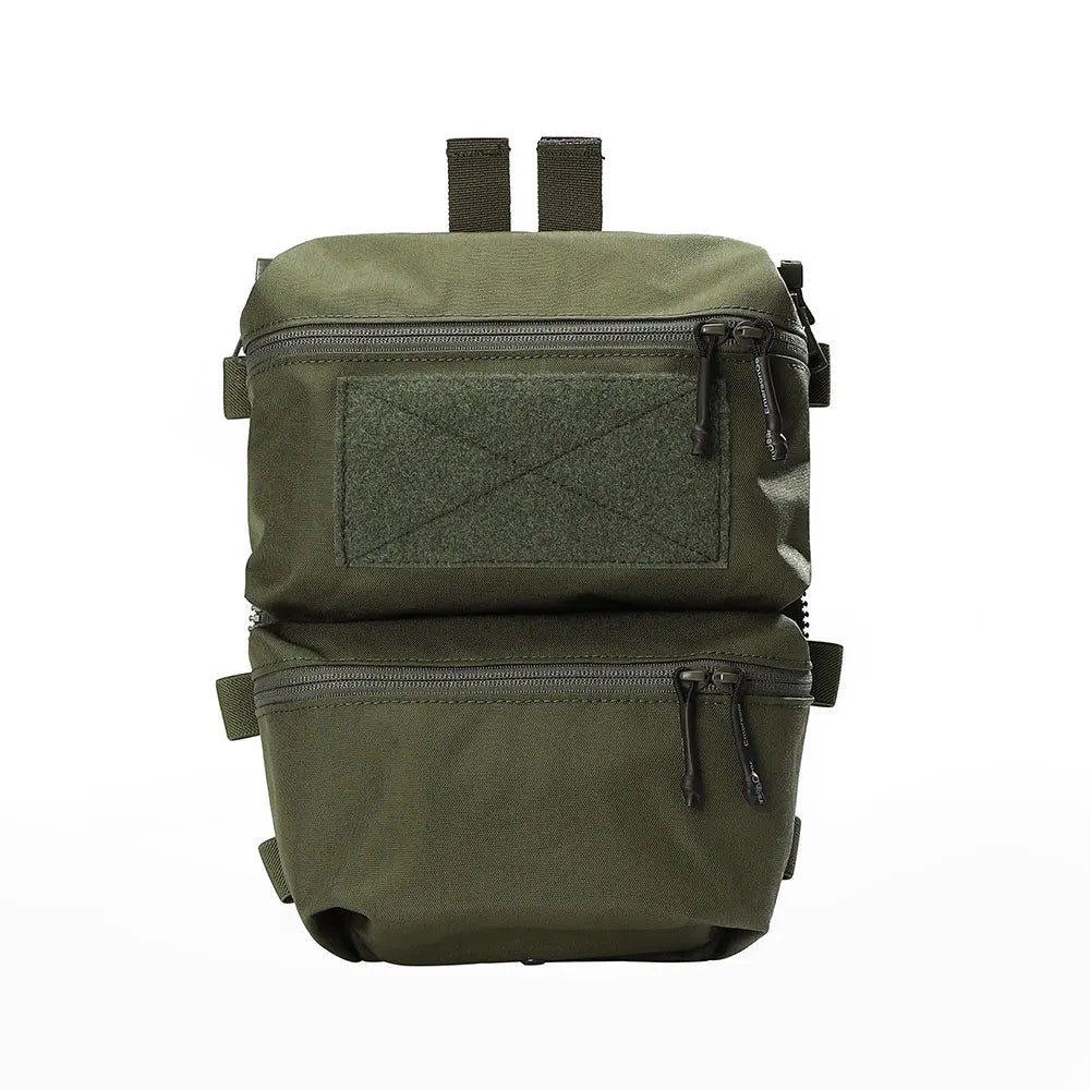Emersongear For FRO Style V5 Vest Back Panel Double Pouch Hunting Hiking Combat Multi-purpose Bag Zip On Backpack Nylon EM9649