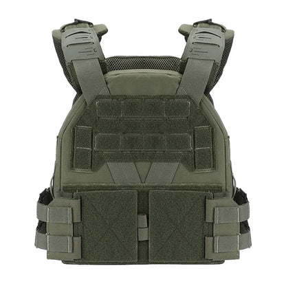 KZ Tactical Vest 500D Nylon Lightweight Breathable with Adjustable Straps & Multiple Pockets for Military Airsoft Paintball