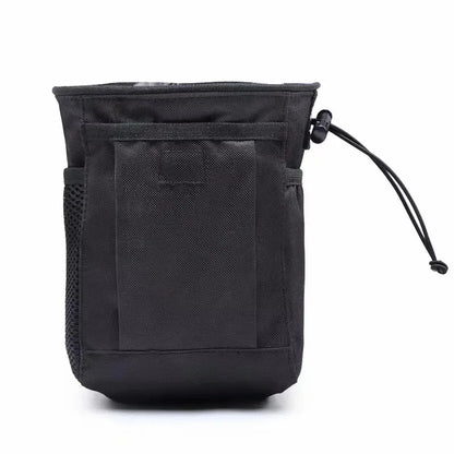 Outdoor Drawstring Magazine Dump Pouch Adjustable Utility Belt Fanny Hip Holster Bag Outdoor Ammo Storage Pack