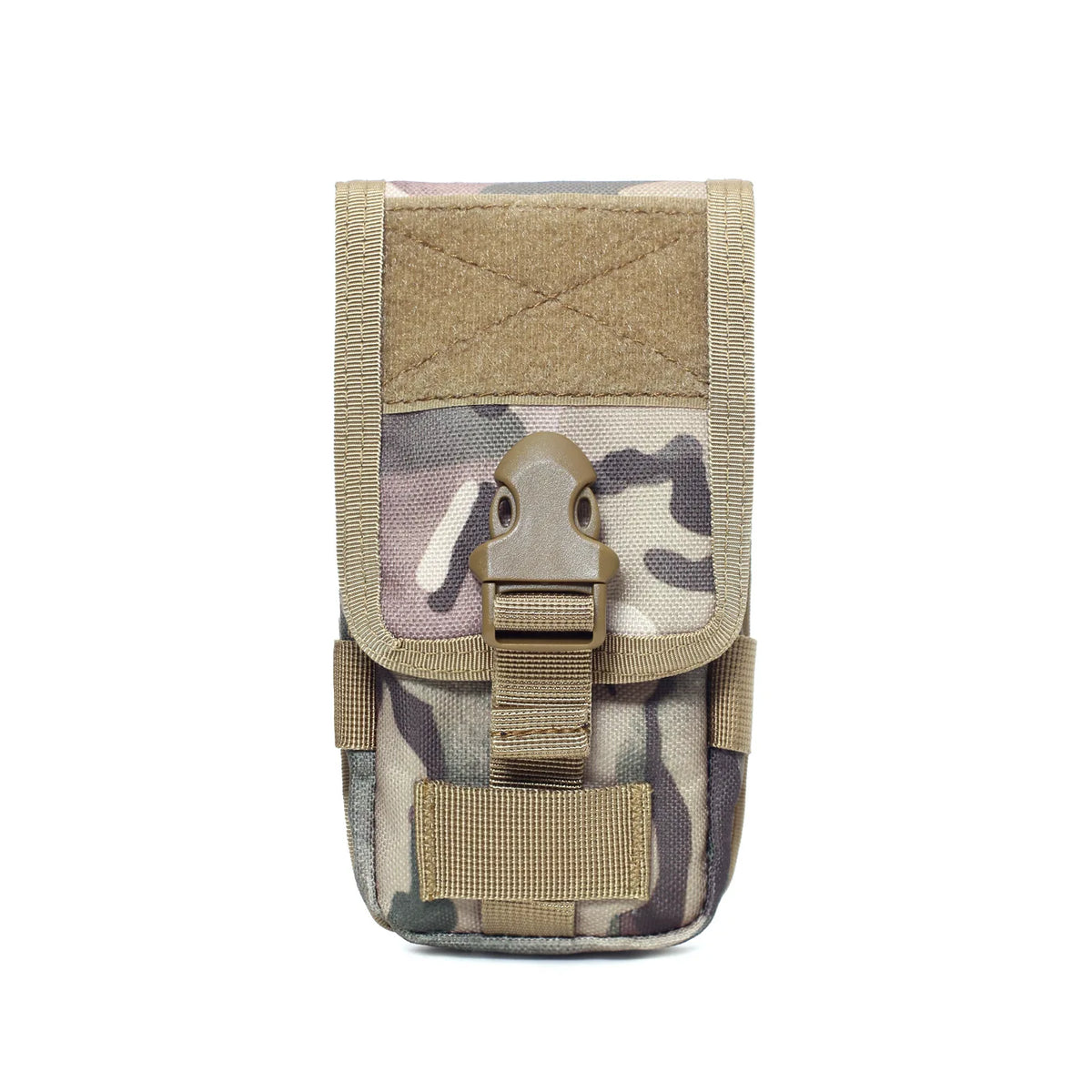Double Layer Molle Phone Pouch Mobile Phone Case Holder Outdoor Sports Hiking Camping Hunting EDC Tool Waist Bag