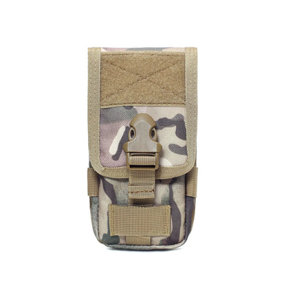 Double Layer Molle Phone Pouch Mobile Phone Case Holder Outdoor Sports Hiking Camping Hunting EDC Tool Waist Bag