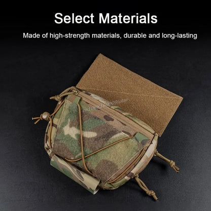 The Raid Pouch Tactical Plate Carrier Hanging Sub Abdominal Drop Bag Shoulder Pack Airsoft Hunting Belly IFAK Organizer Pocket