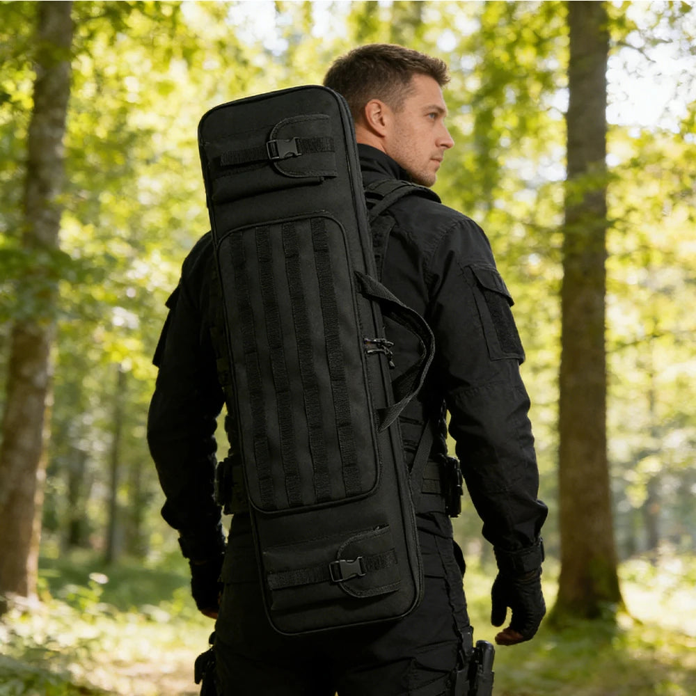 Hot Tactical Rifle Bag 120cm/90cm Gun Carrying Case Hunting Gun Bag Rifle Case Shotguns Transport Backpack with Pistol Holster