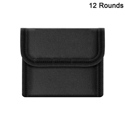 12/14 Rounds Tactical Rifle Ammo Pouch Buttstock Shell Holder Cartridge Carrier Utility Bullet Bandolier Carrier for .223/.30Cal